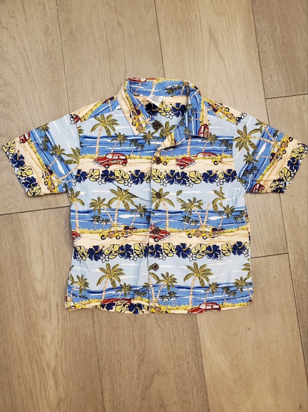 Gymboree Button Down Hawaiian Style Shirt 3T